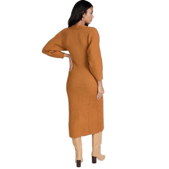 Mara Hoffman Samira Ribbed Knit Midi Sweater Dress NWT - Picture 2 of 12